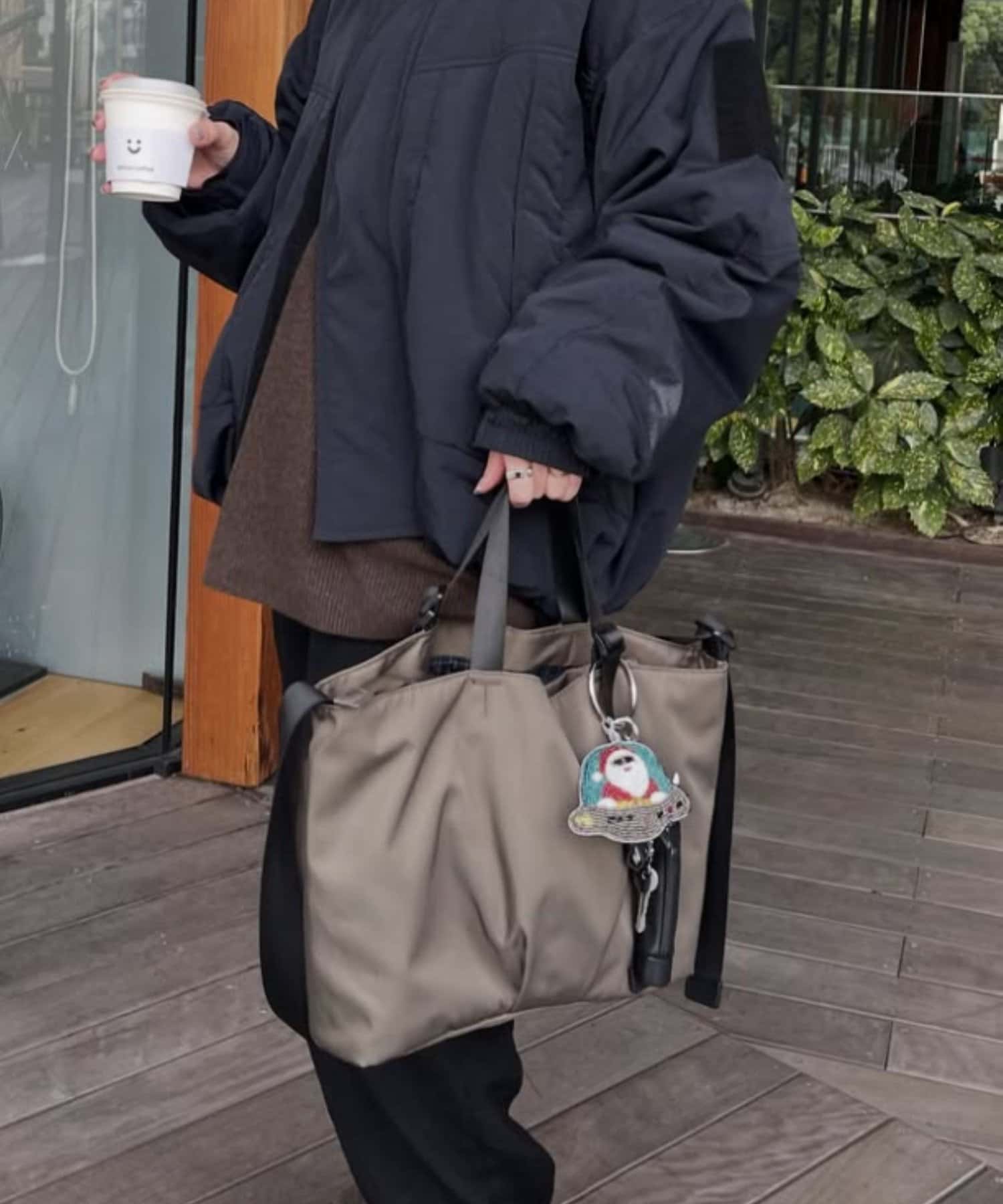 インフルエンサーouchi企画》アジャスタートートバッグ横型 | ear