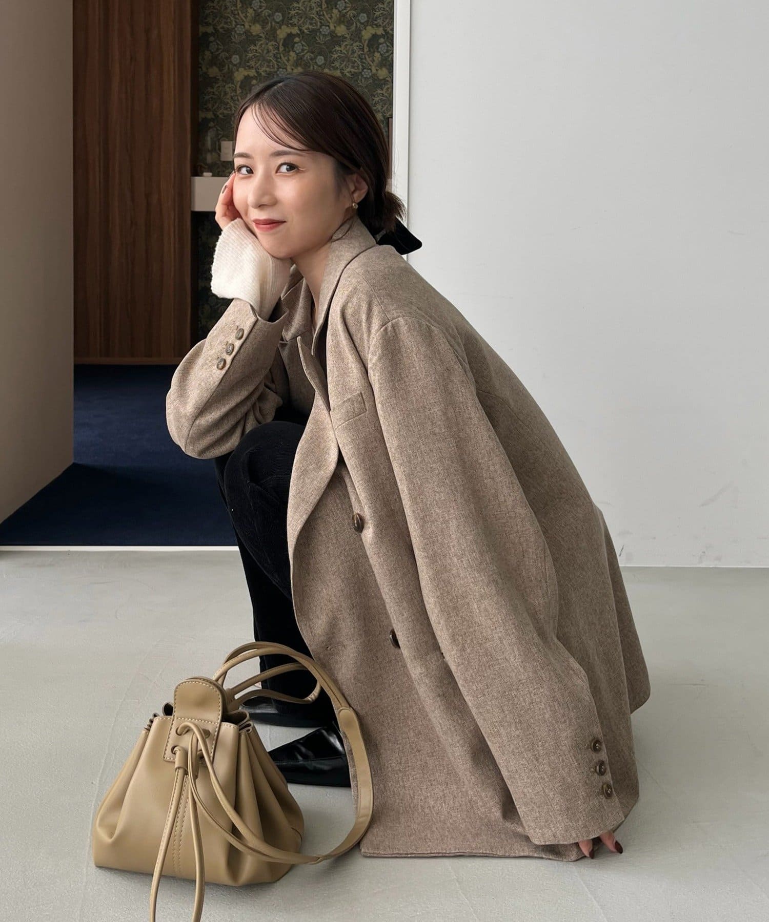 CAPRICIEUX LE'MAGE×nanacoコラボ】ツイードジャケット | CAPRICIEUX