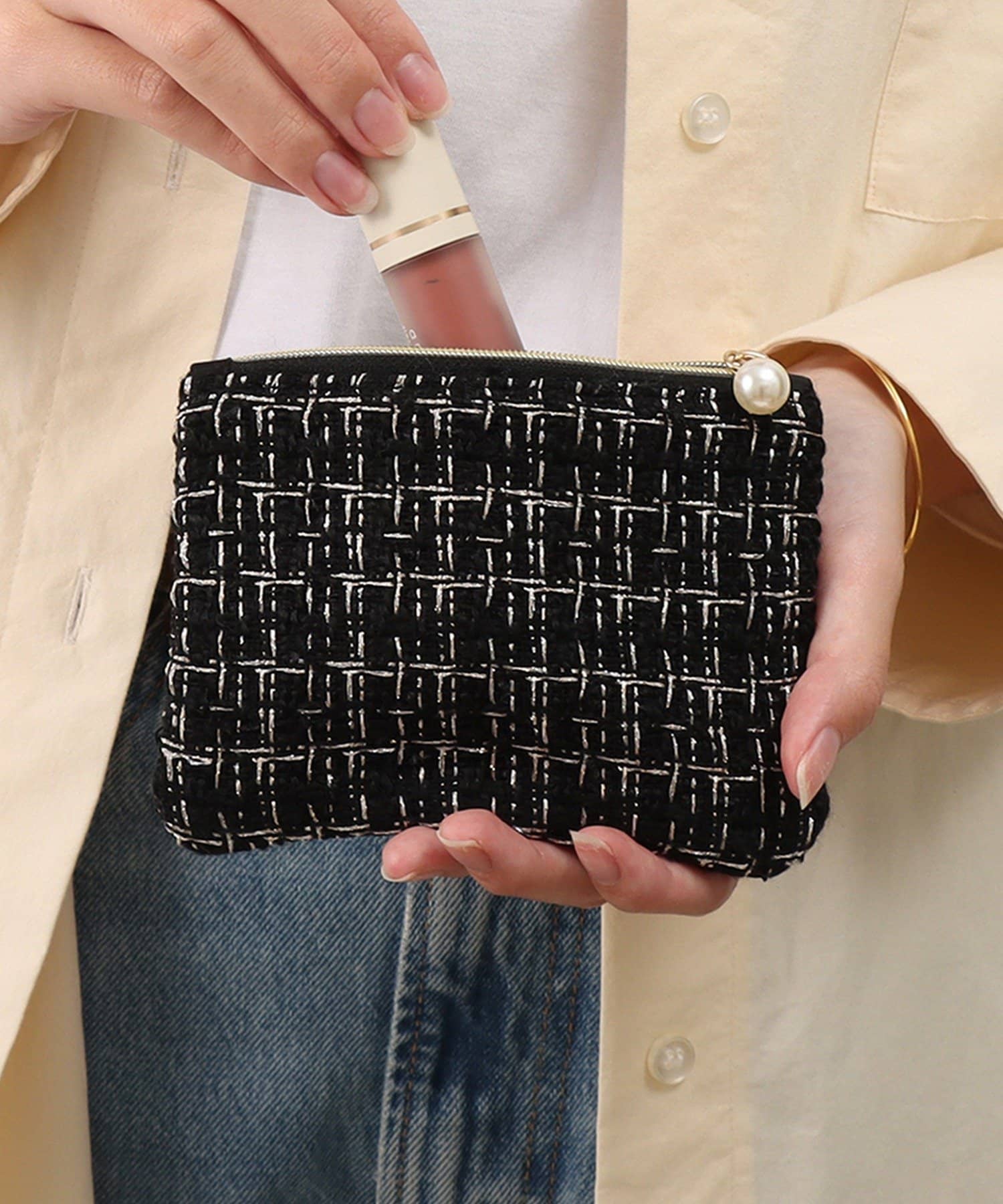 TR ミロスツイードポーチ TR ミロスツイードポーチ 3点 TR ミロス