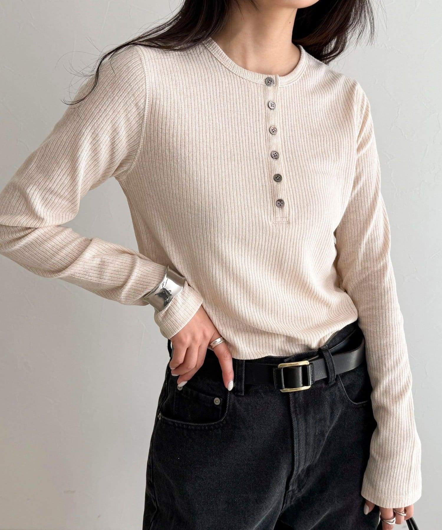 シアーテレコヘンリーネックプルオーバー | FREDY & GLOSTER(フレディ