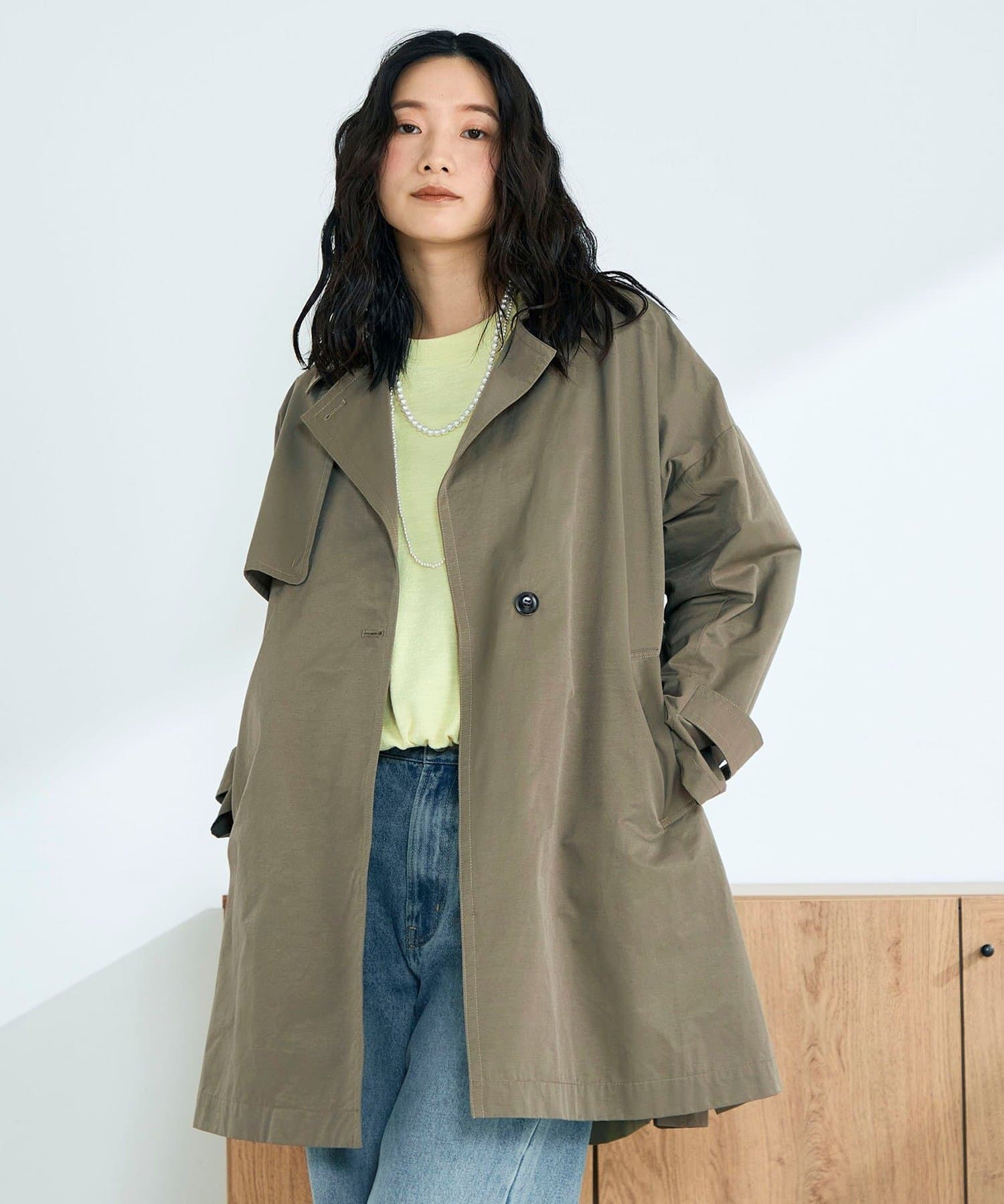 ミドル丈オーバートレンチコート | FREDY & GLOSTER(フレディ アンド