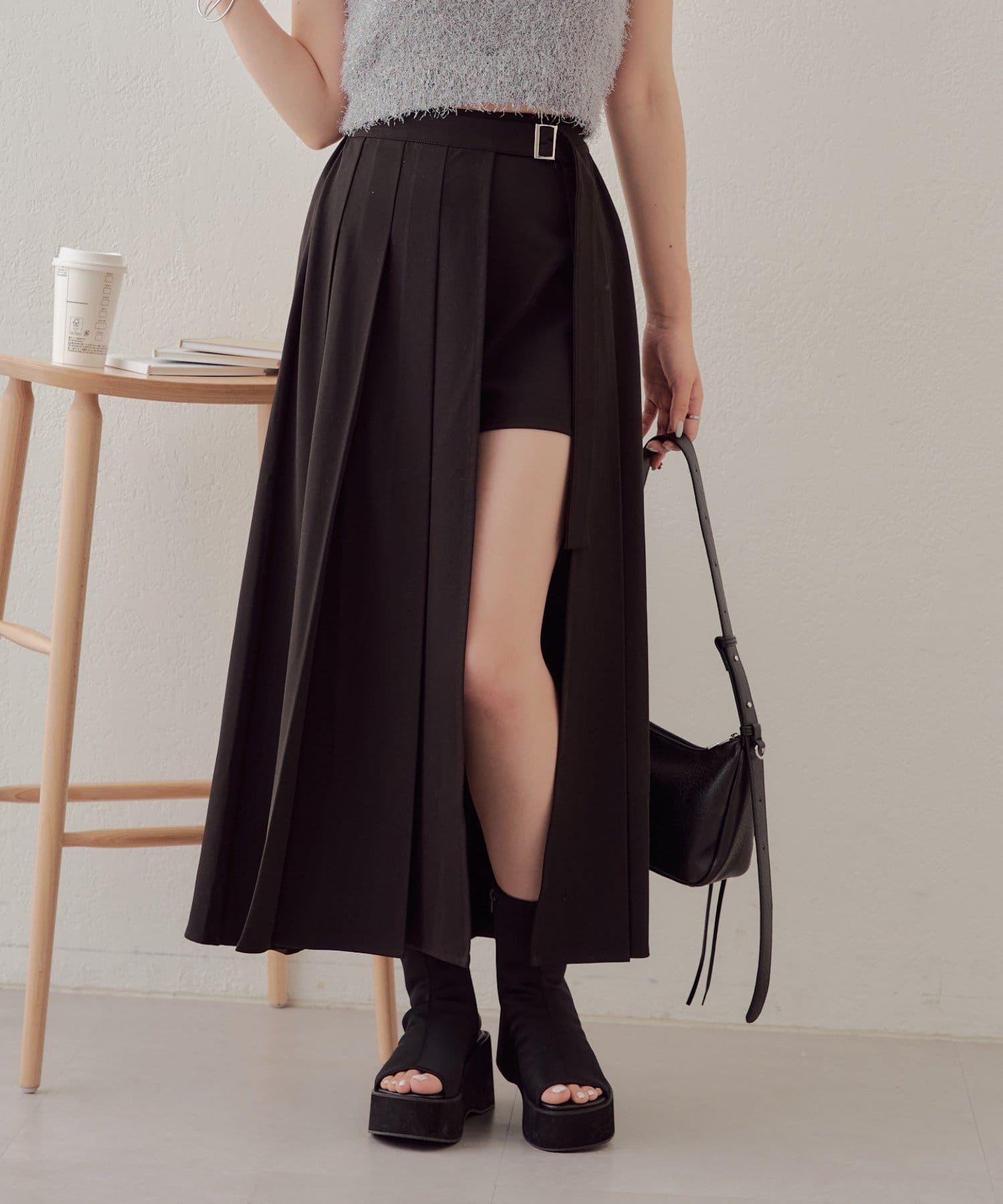 Chico】ラッププリーツロングスカート＋ショートパンツ | OUTLET