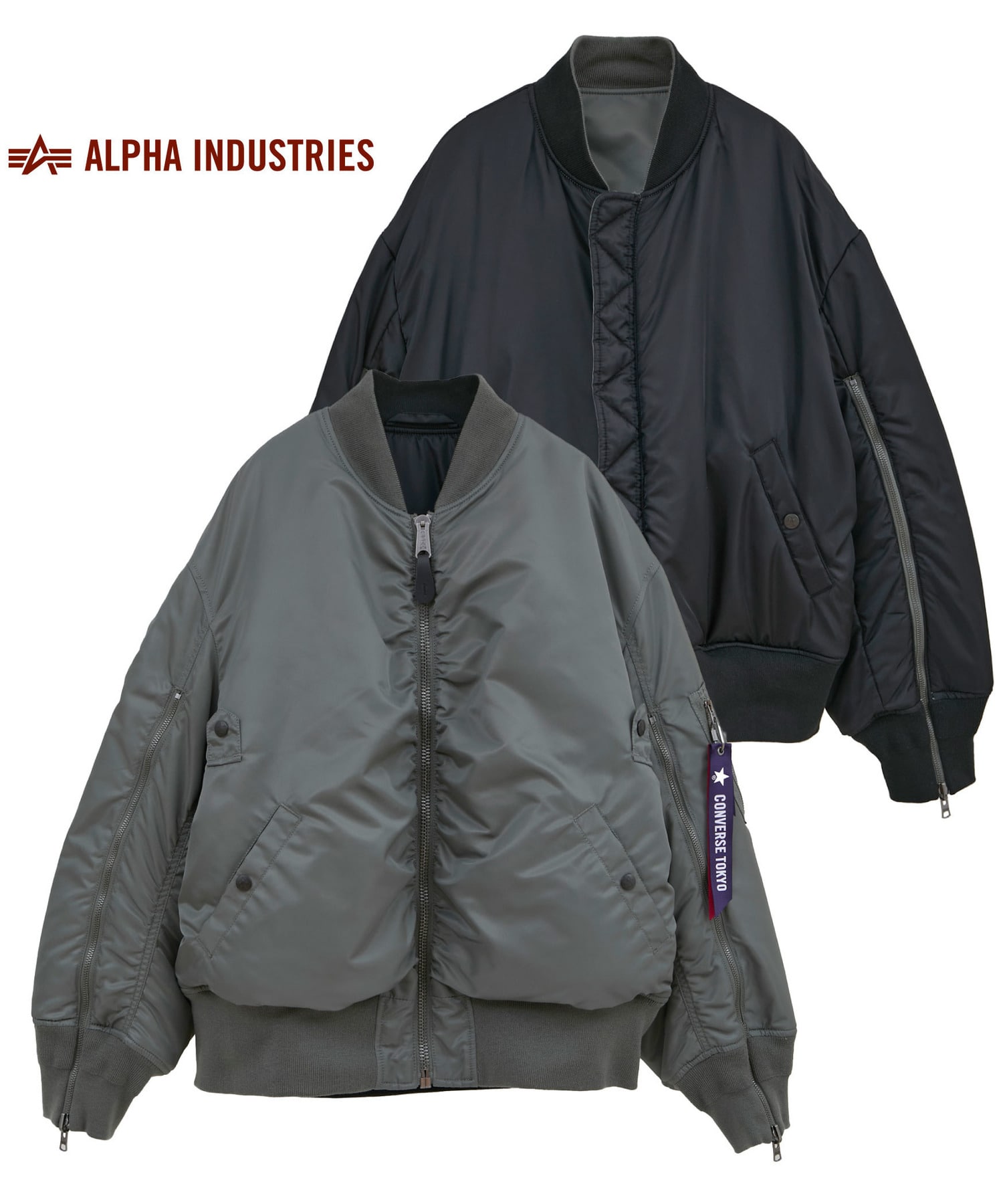 ALPHA INDUSTRIES】REVERSIBLE MA-1 BOMBER JACKET｜CONVERSE TOKYO