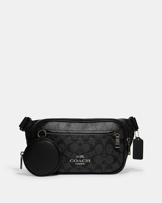 COACH® PT | Elias Belt Bag In Signature Canvas