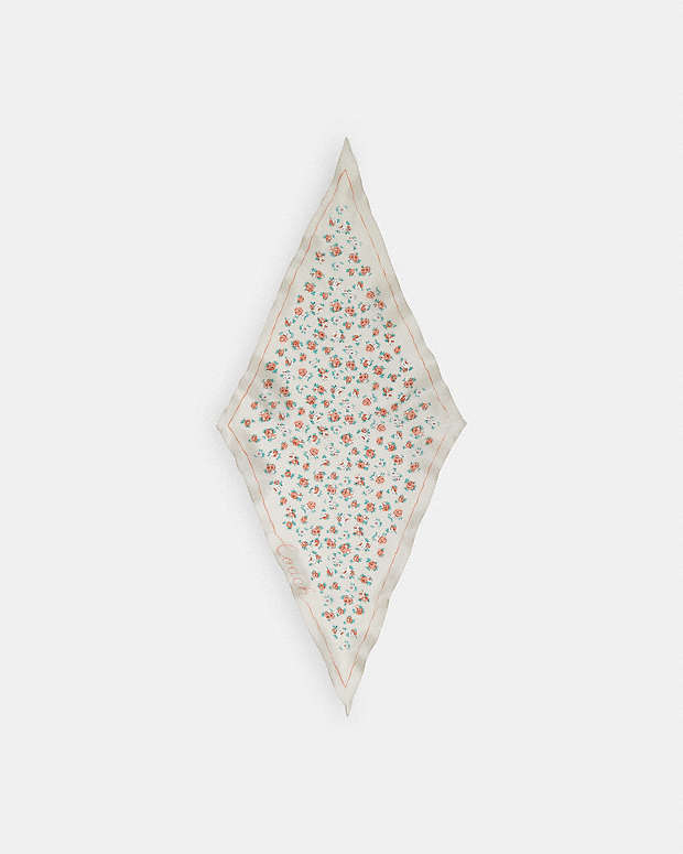 公式】コーチアウトレット | ティー ローズ プリント シルク