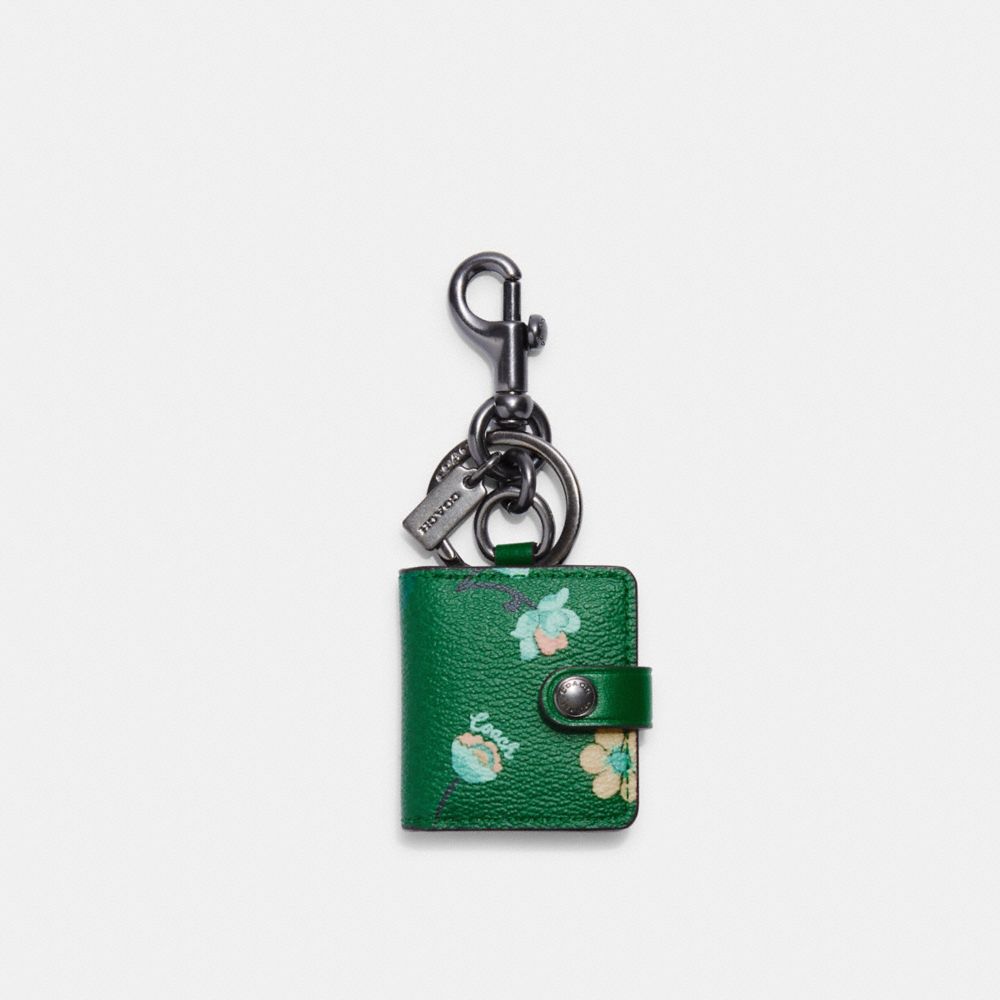 COACH® Outlet | Picture Frame Bag Charm With Mystical Floral Print