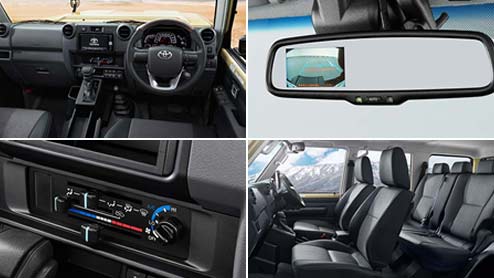 ランドクルーザー70の内装は再販モデルを踏襲しつつ上質な質感のシート