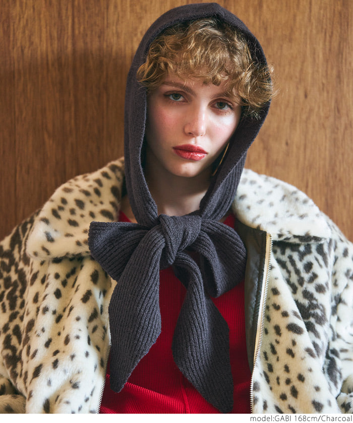 セール☆1990円→550円 フードマフラー レディース メール便不可