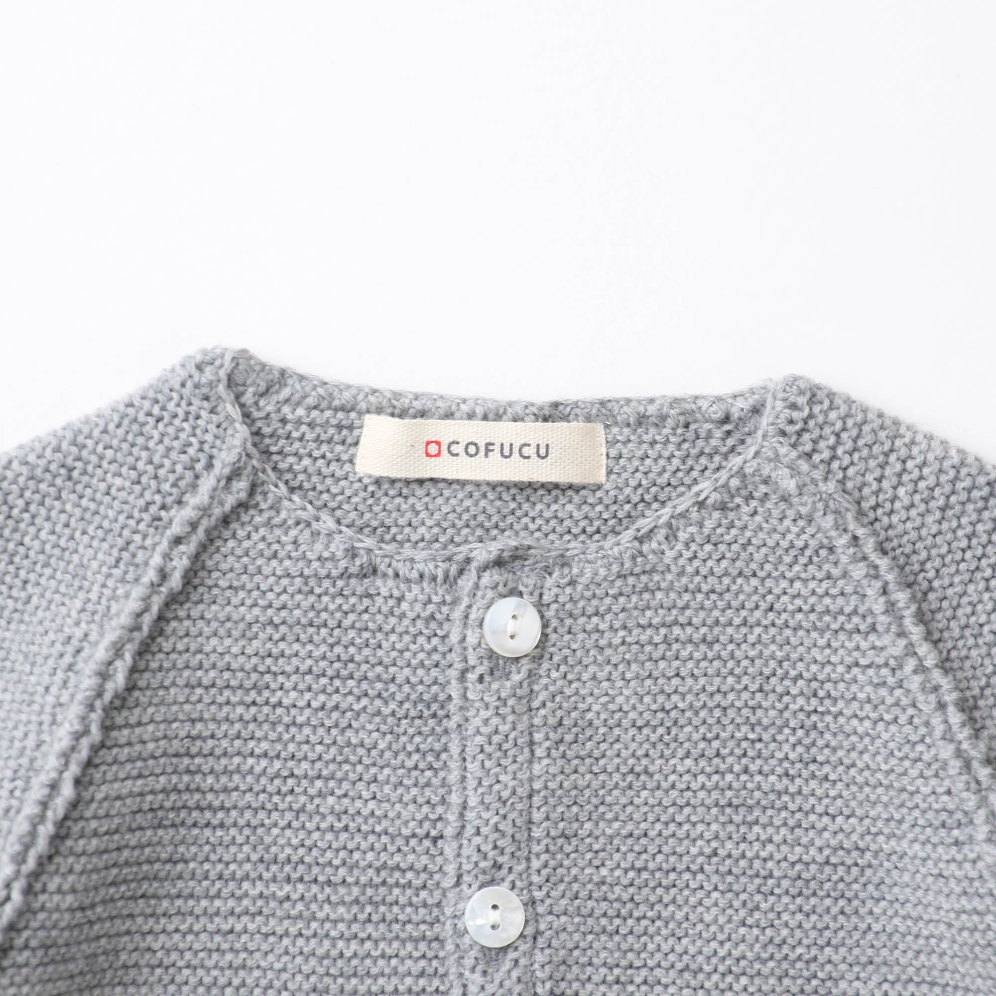 ウィンザーオパールラグランカーディガン（グレー）