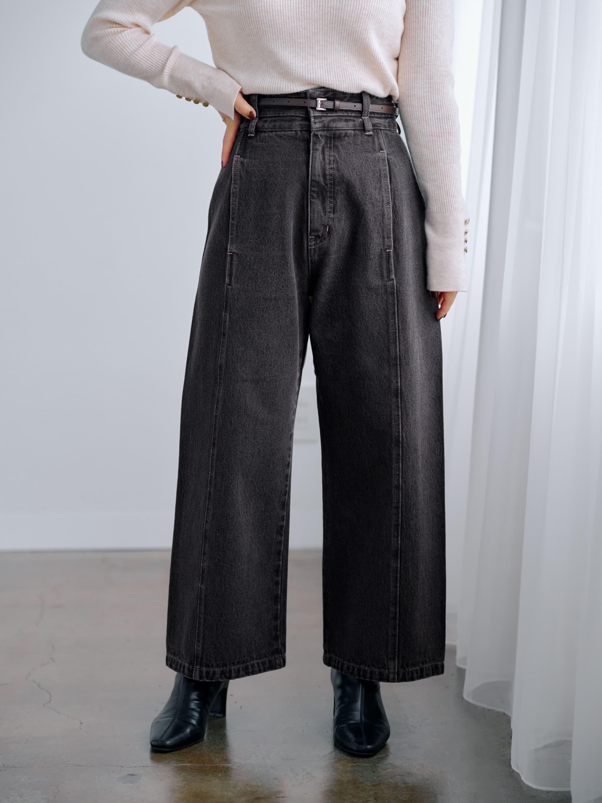 ダブルウエストシームデニム-short & regular | 小柄・低身長女性向け