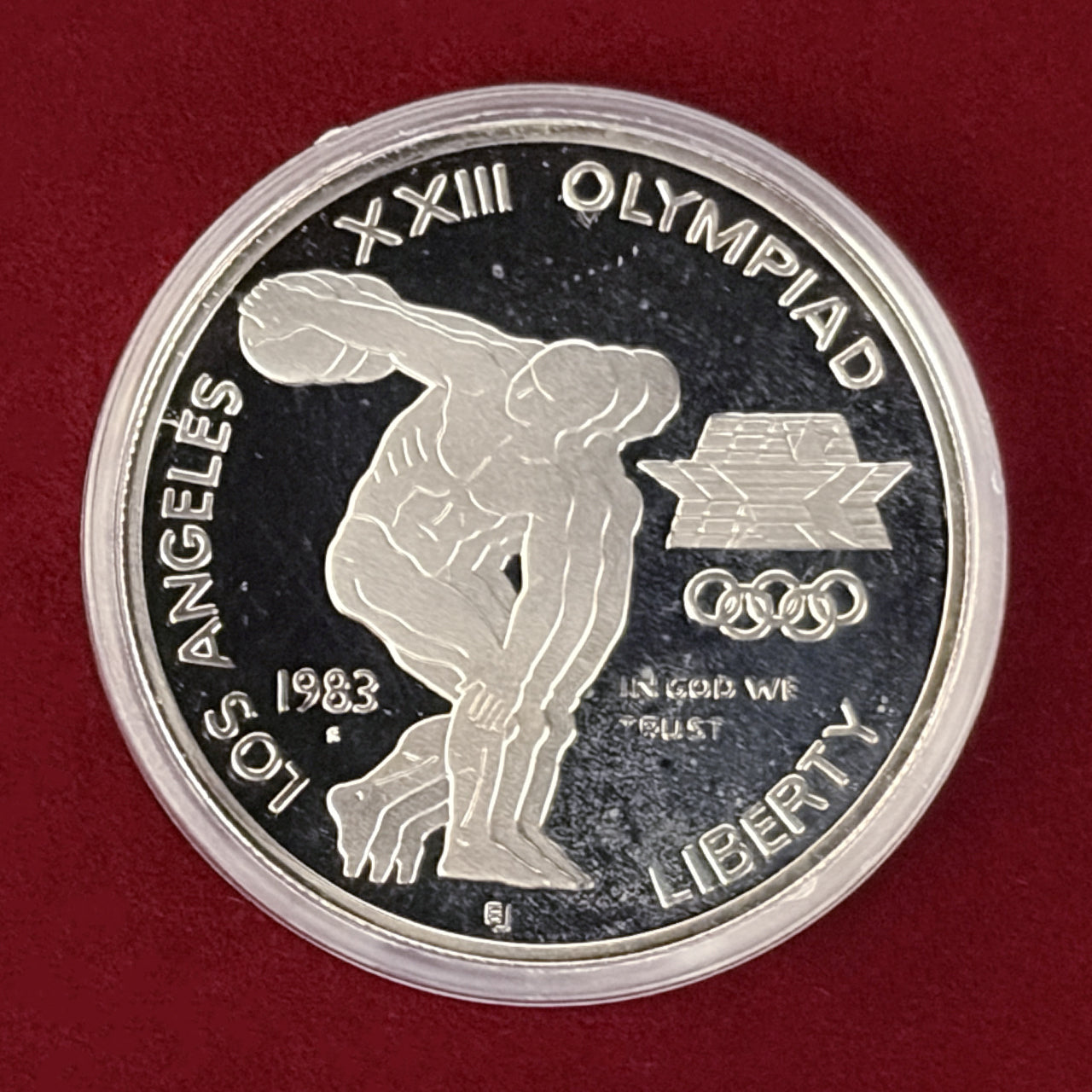 1988年 アメリカ オリンピック 記念 銀貨 プルーフ（銀0.900） 記念