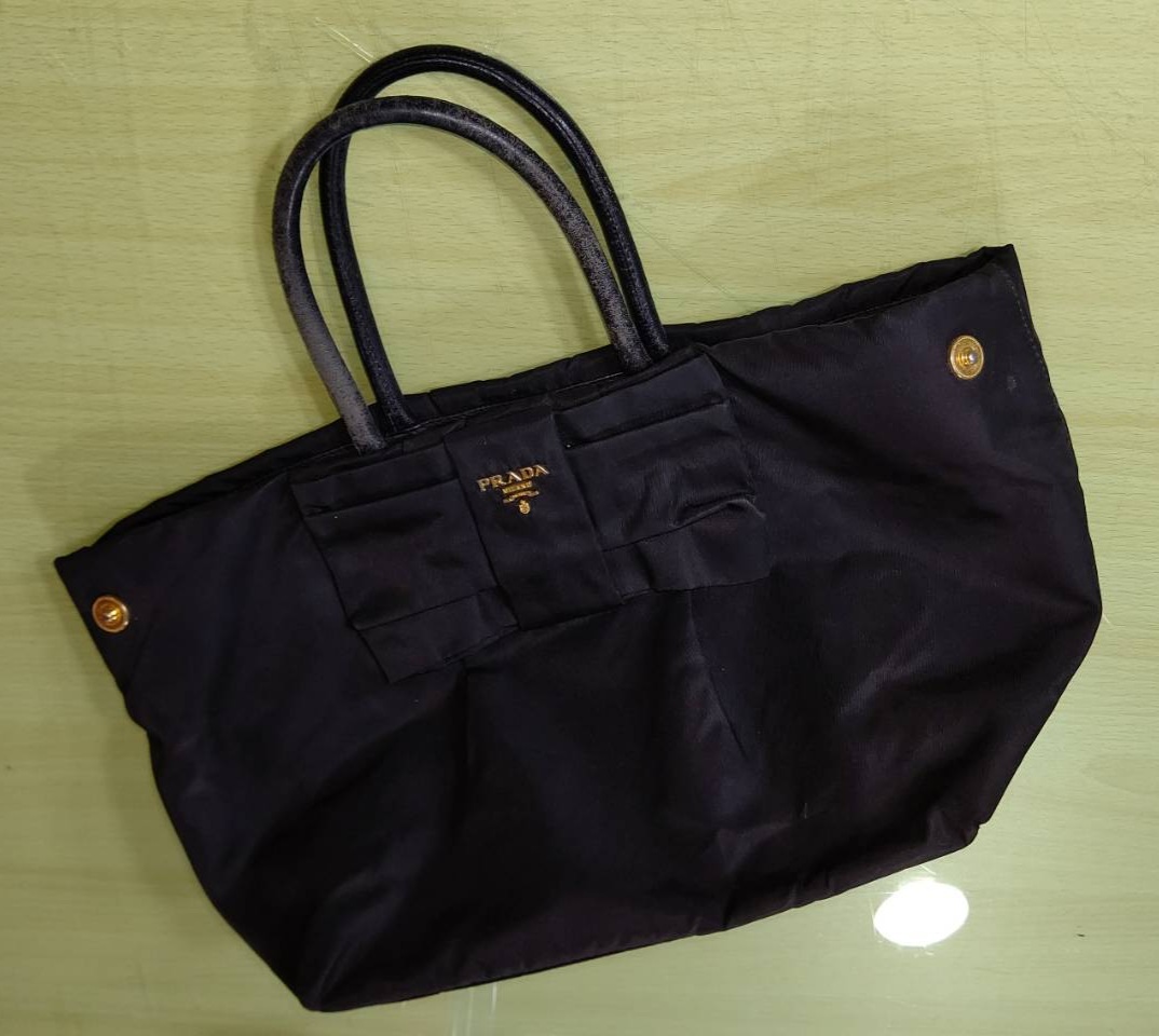 プラダ(PRADA) ナイロンハンドバッグ・ハンドル交換 | 鞄修理専門店