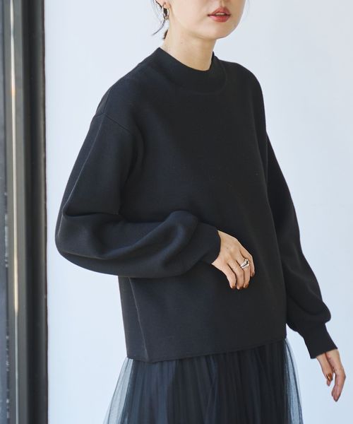 WEB限定】ミラノリブハイネックニット