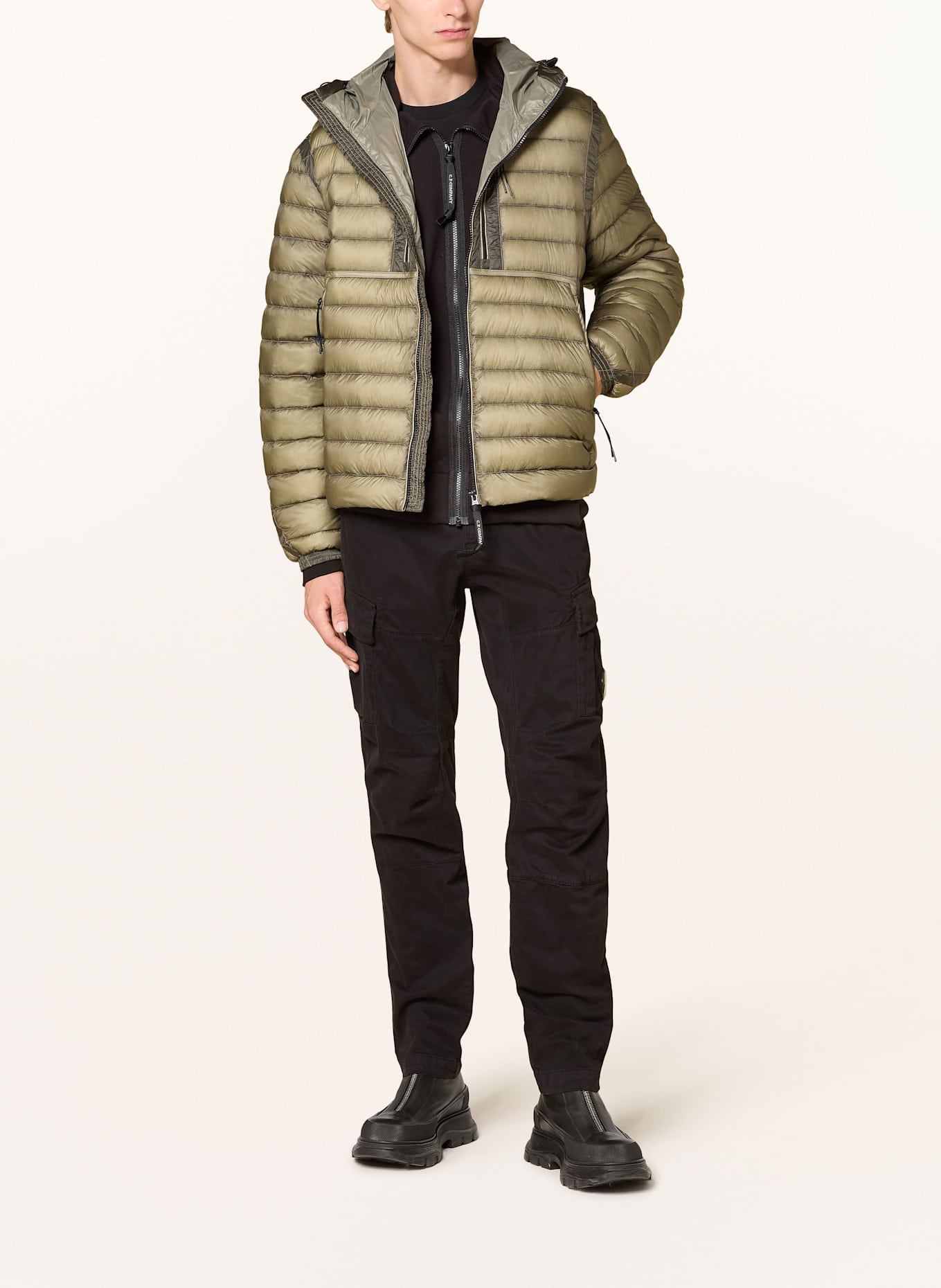 C.P. COMPANY Lightweight down jacket in green