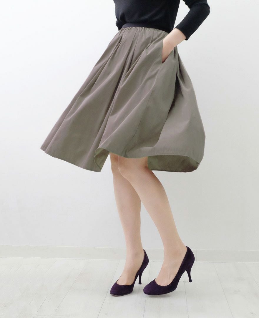 神戸・山の手スカート グレージュ / TRECODE公式通販 「大人可愛いラク