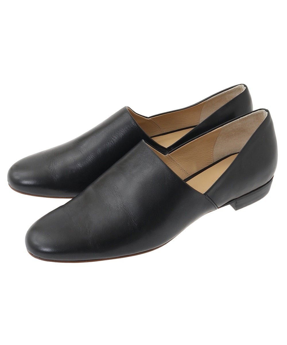 SIDE CUT STACKED HEEL FLAT SHOES｜BAG/SHOES(バッグ/シューズ
