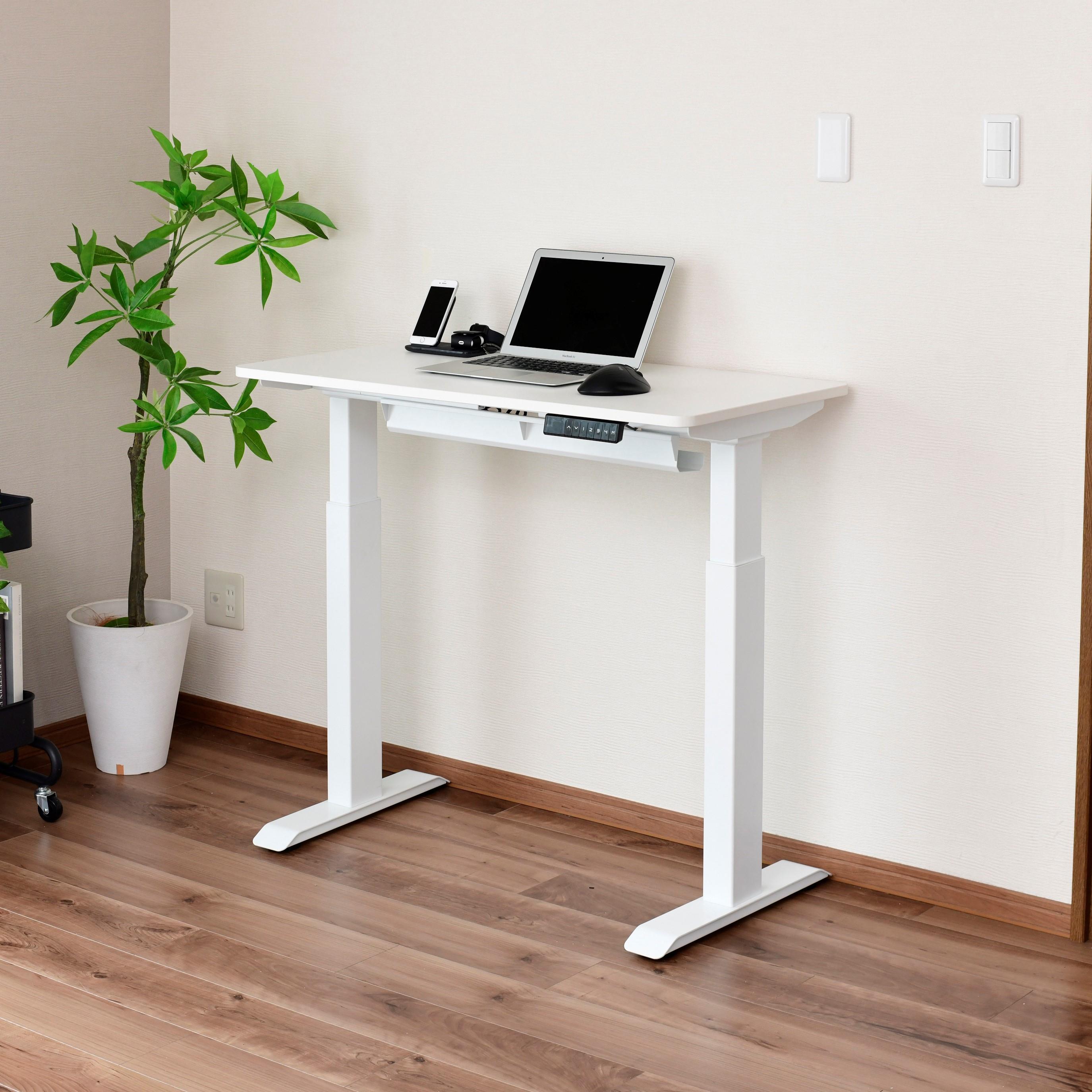 スリム電動 昇降デスク W120×D50×H71cm YAMAZEN / 山善のレンタル