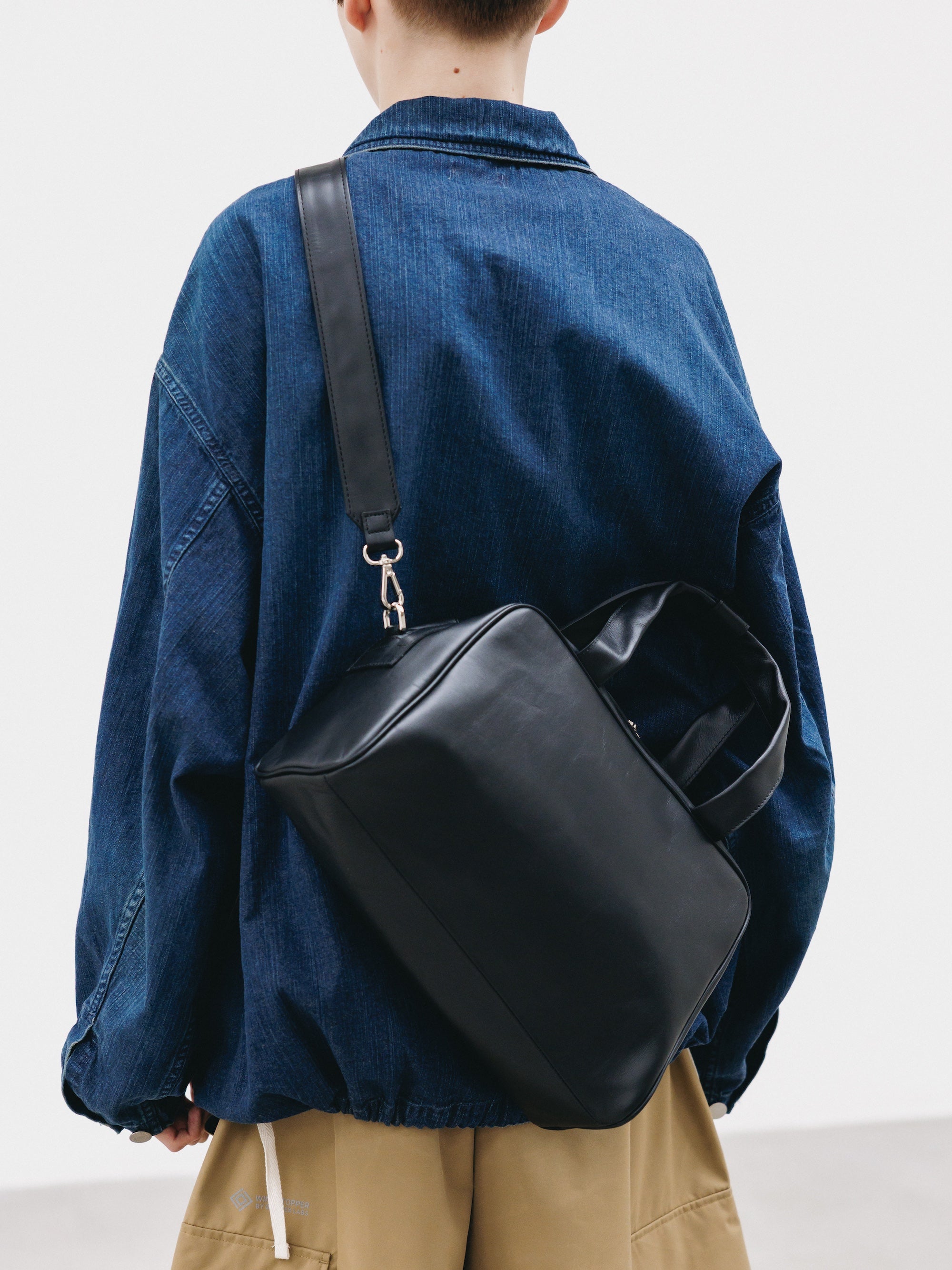 2.28 SAT 20:00- IN STOCK】LEATHER 2WAY RECT BAG