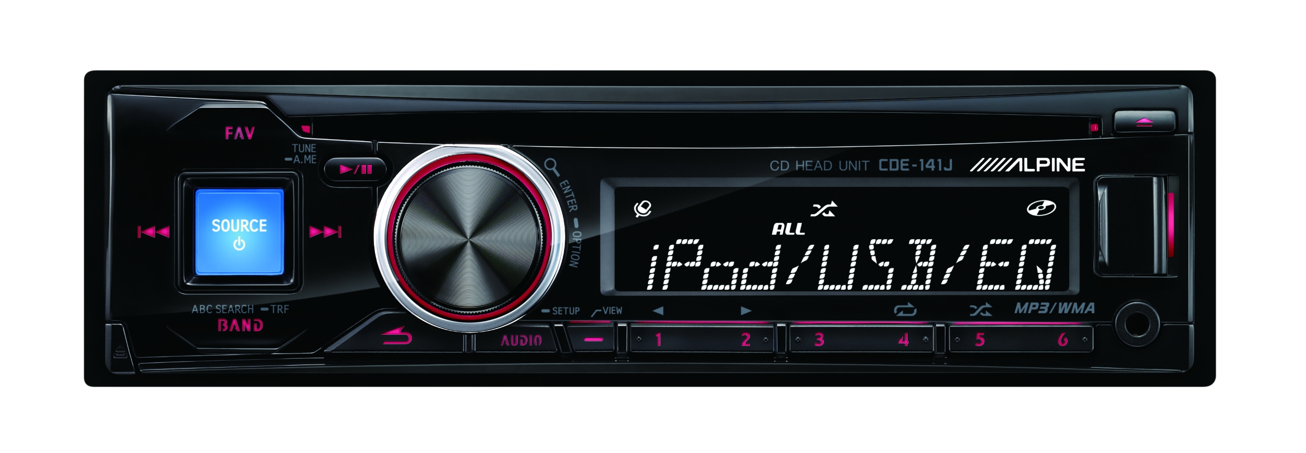 アルパインCDE-145JはiPhone内のあらゆる音源が楽しめる1DINオーディオ