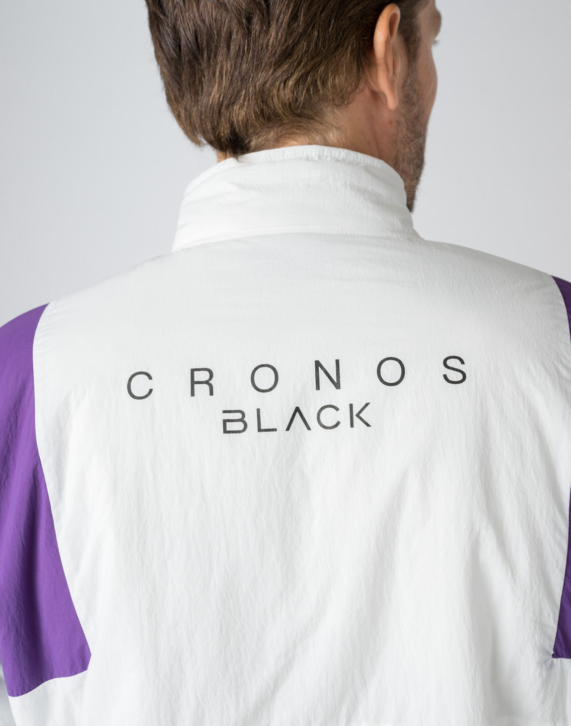 CRONOS BLACK STAND ZIP BLOUSON【WHITE】