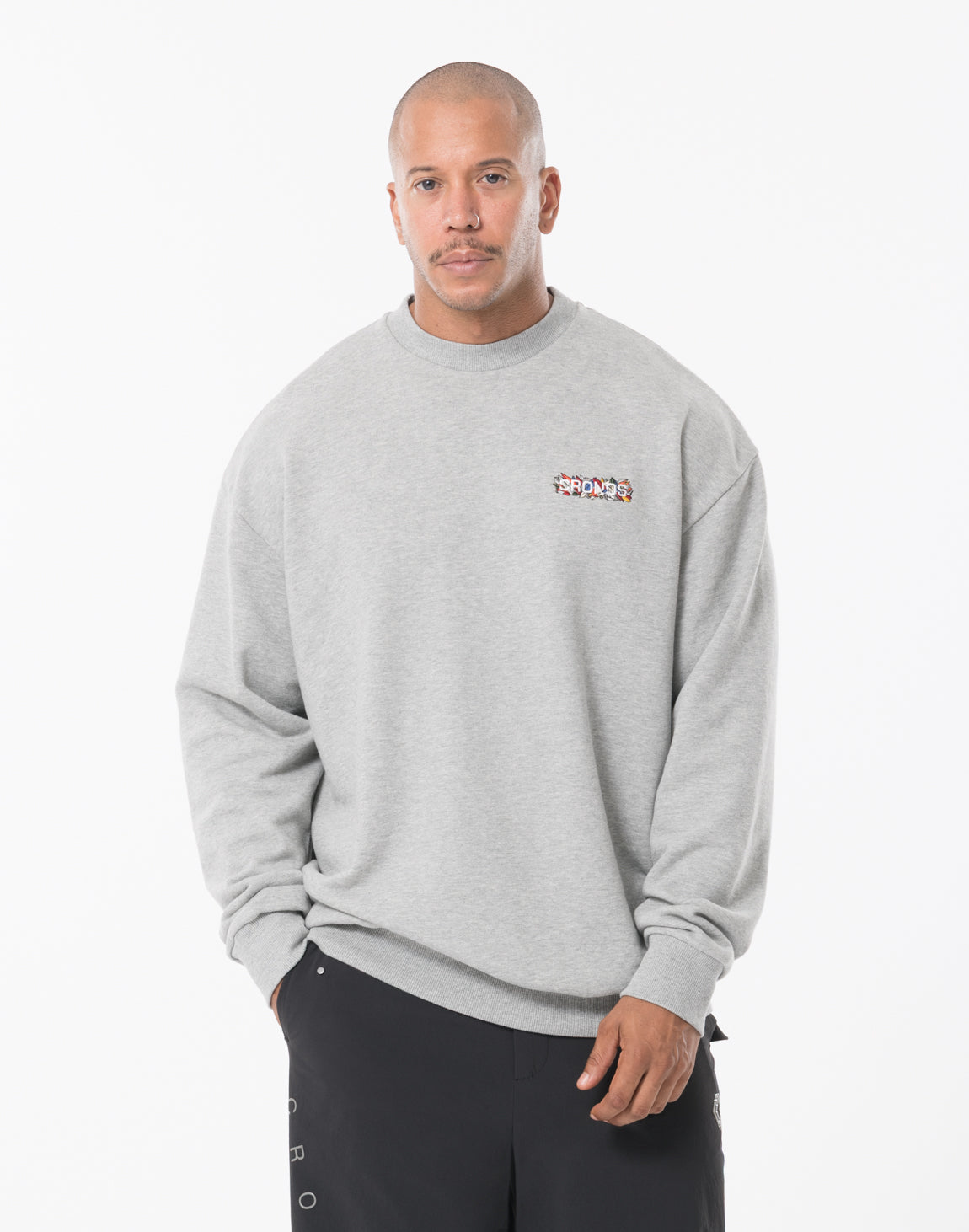 CRONOS × KAREZMAD ARTWORK SWEAT TRAINER【GRAY】