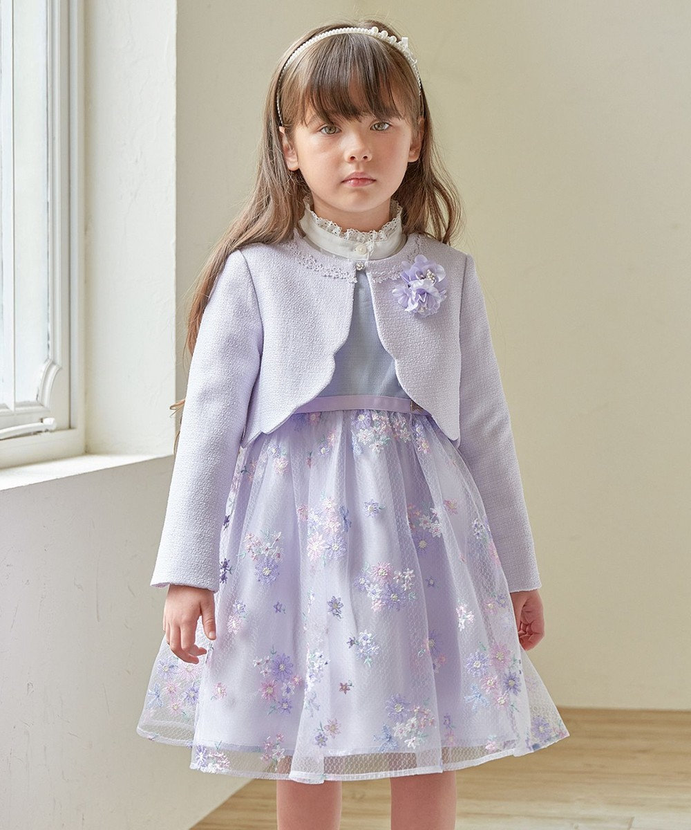 Apolina 花柄刺繍ワンピース 5-7 apolina 花柄 ワンピース 5-7Y