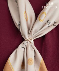 WEB限定】2way ビジュー スカーフ リング / J.PRESS LADIES