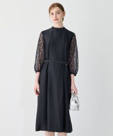 APPLAUDIR】ノーブルサテン レースコンビドレス / 23区 | ファッション