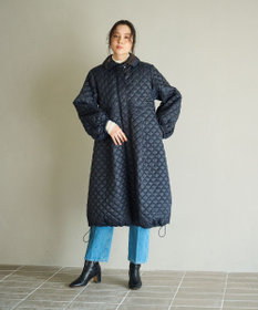 セレモニーにも】〈亀恭子さんコラボ〉キルティングロングコート