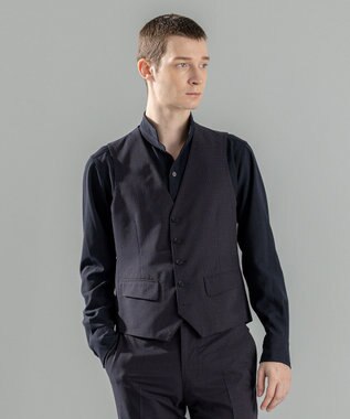 新柄【シワになりにくい/セットアップ対応可】クールドッツストレッチ