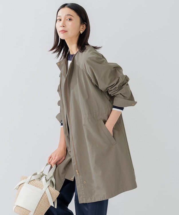 洗える】ライトツイル ノーカラーコート / 23区 | ファッション通販