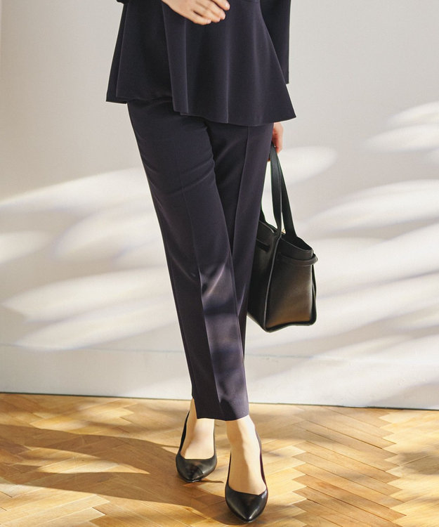 セットアップ対応/VERY掲載】トリアセダブルジョーゼット パンツ / 23