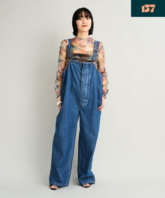 157】Deck-Overall デニムオーバーオール / woadblue | ファッション