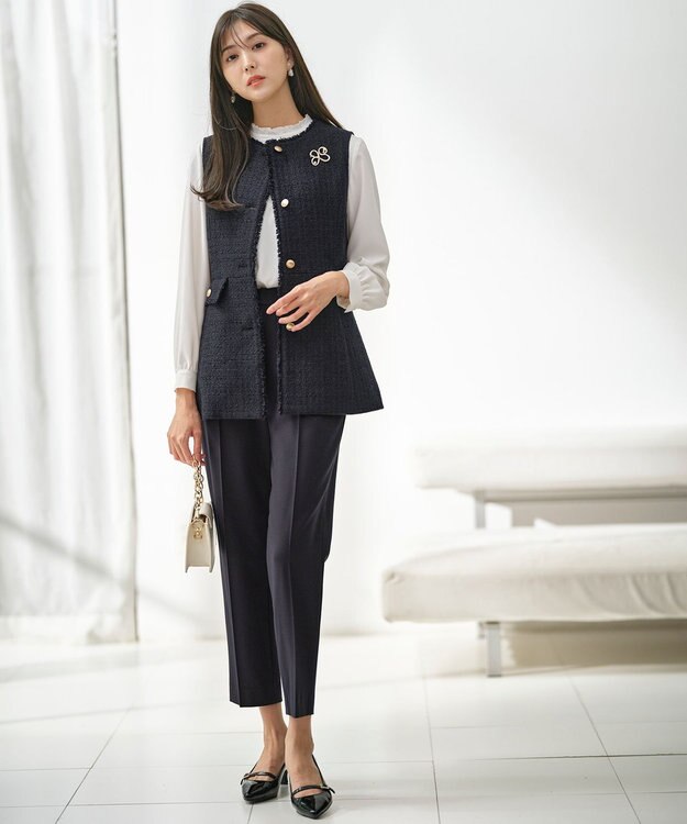 ファンシーツイードペプラム ジレ / ANY SIS | ファッション通販