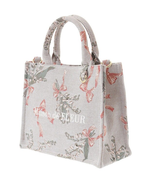 すずらん柄ゴブラン2Wayスクエアトート / Maison de FLEUR