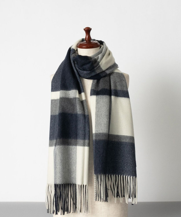 LANVIN COLLECTION ランバン コレクション カシミヤ チェックストール