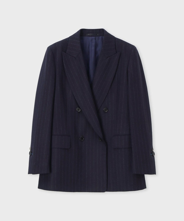 ストライプ ウール ダブルジャケット / Paul Smith | ファッション通販