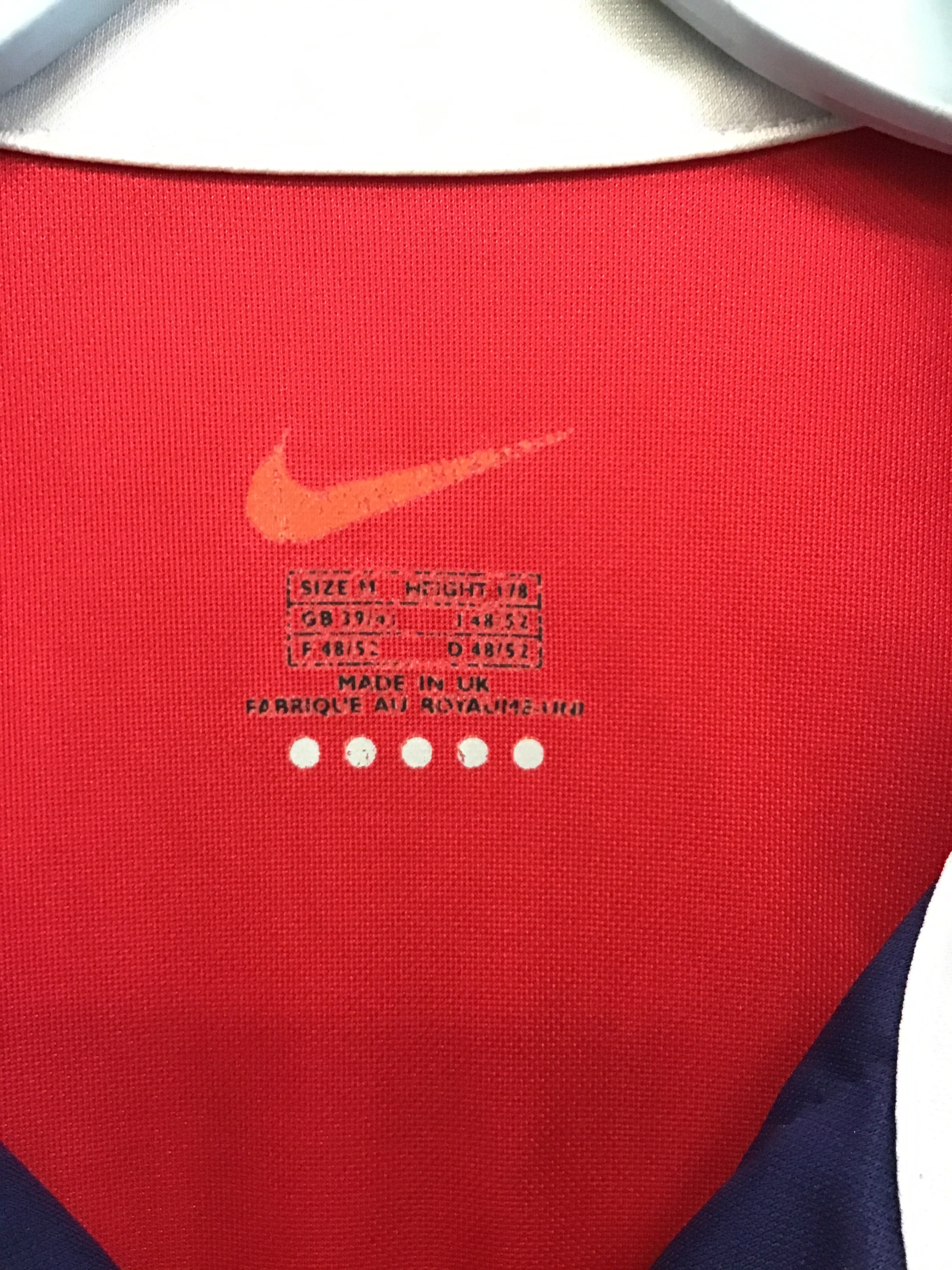 Nike Arsenal Gunners Dreamcast Engineered 98-99 Home Jersey, Size