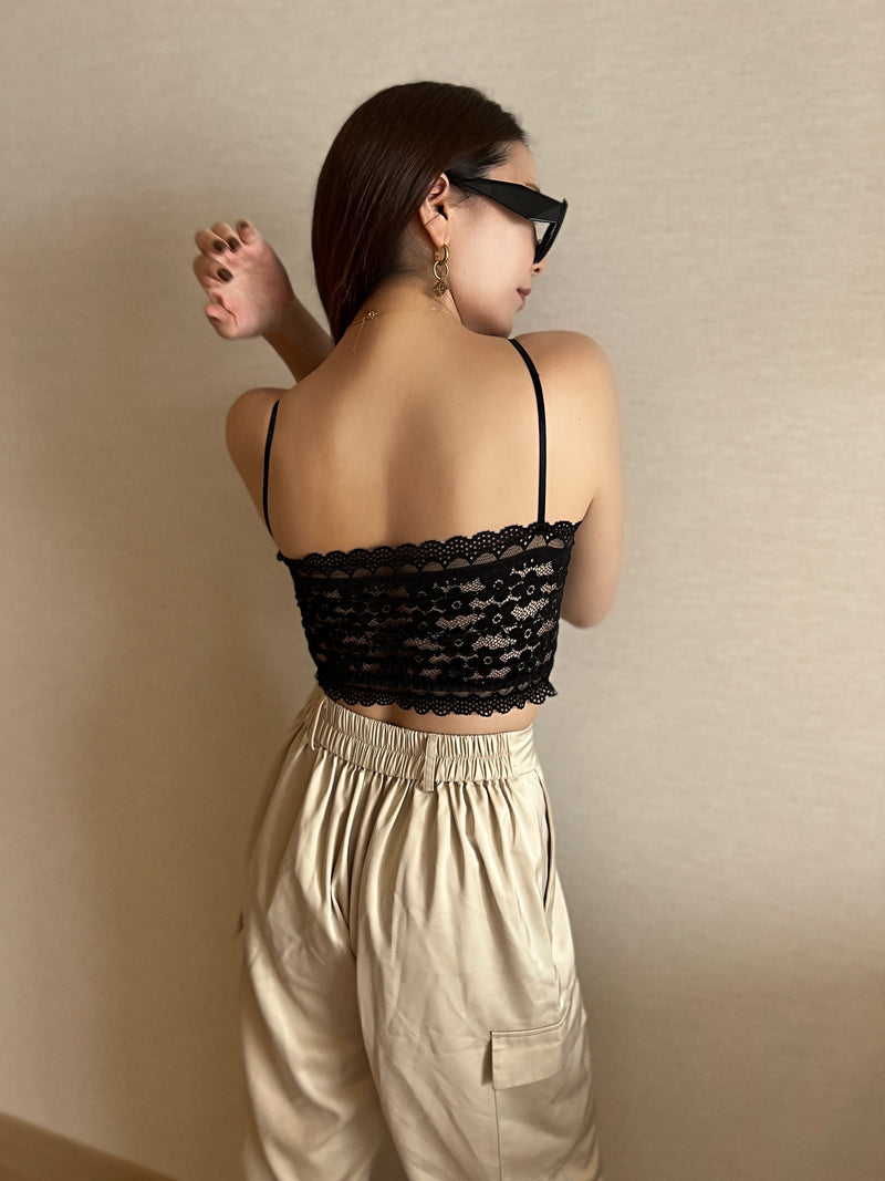 フェイクレザーレースキャミソール DPB56006 – CRAMMY