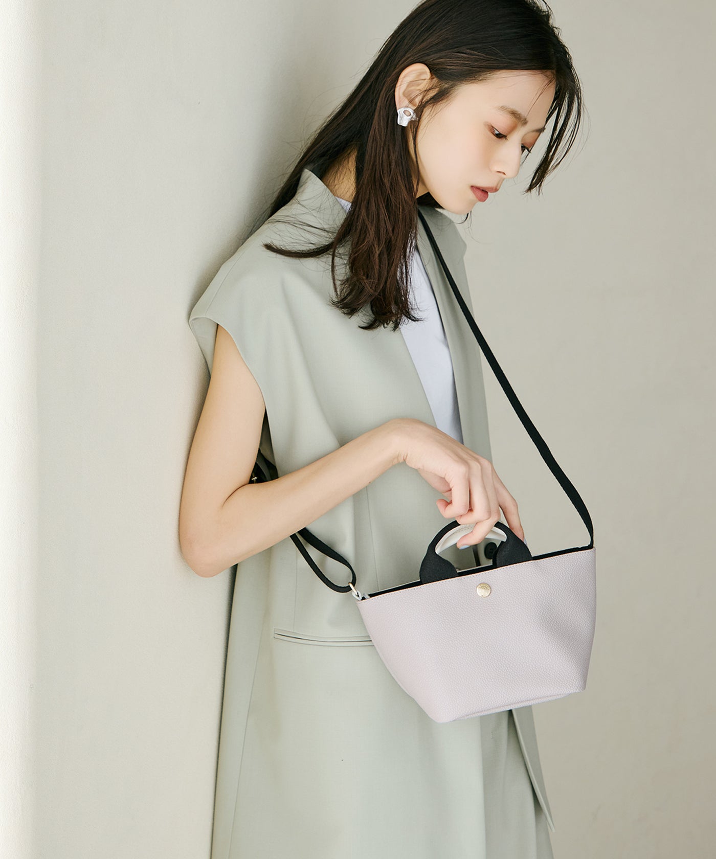 SCOTCH GRAIN スコッチグレイン プレーン 2way ミニ トートバッグ