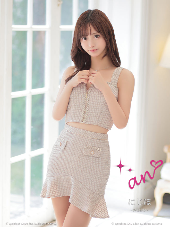 an/AOC-3754/ミニドレス/キャバドレス/セットアップ/ノースリーブ