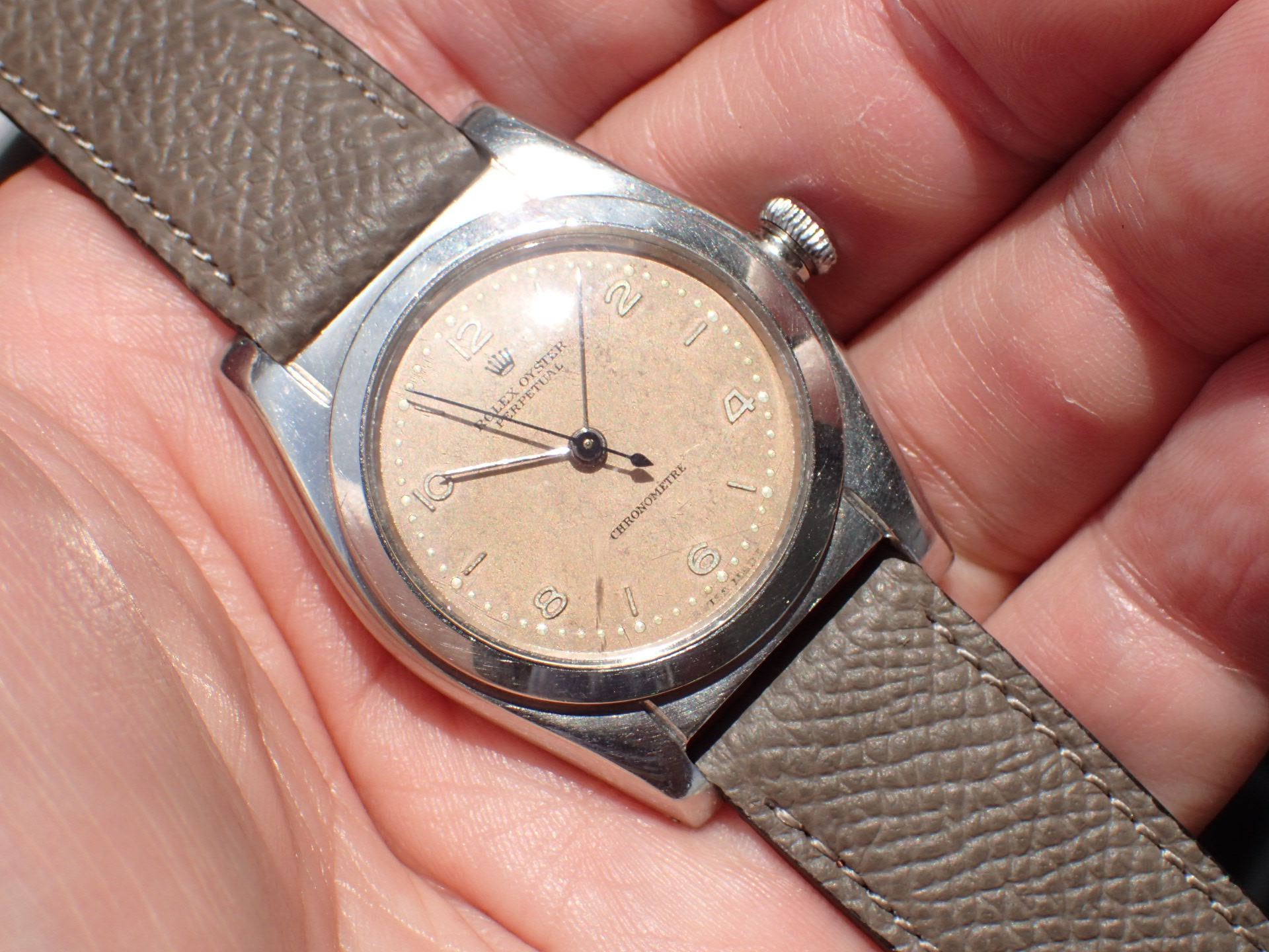 ロレックス バブルバック Ref.2940 スモールセコンド ピンクDL 1940