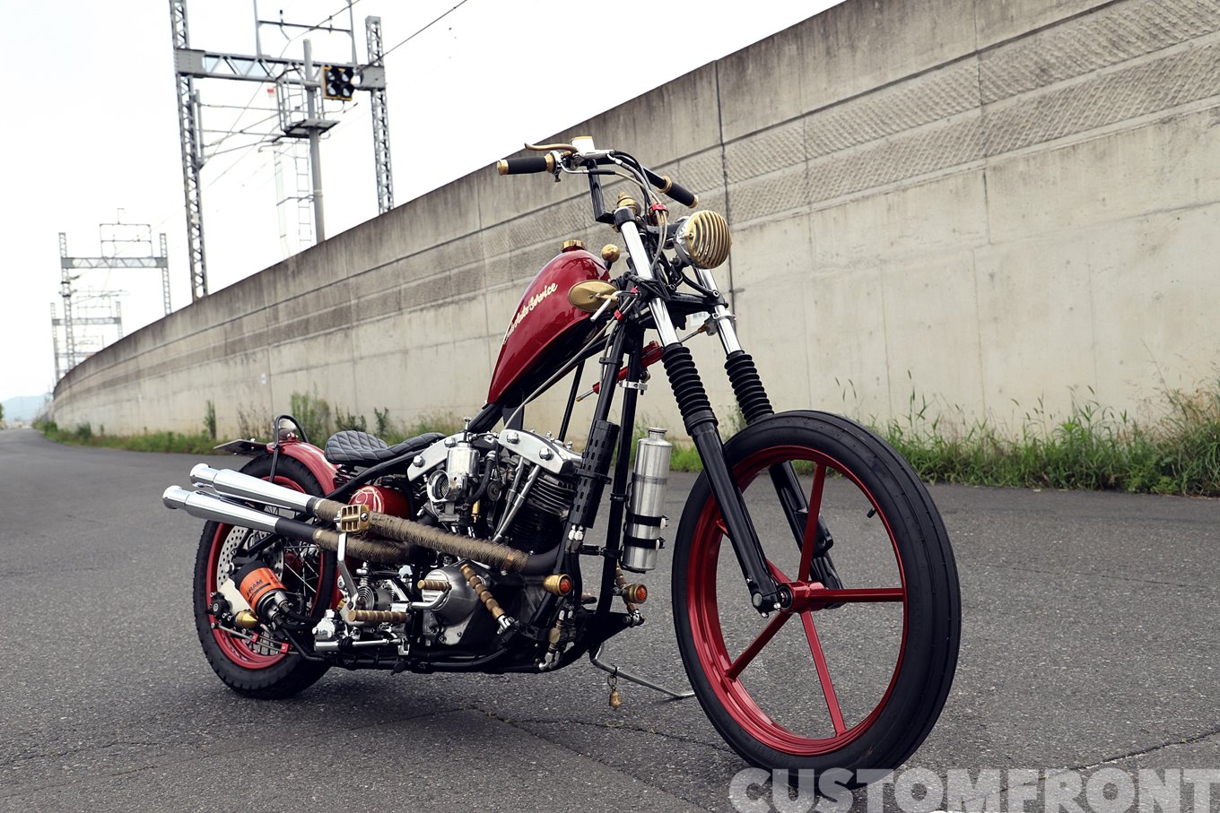 ハーレー ショベルヘッドのカチ上げチョッパースタイル 1979年・遠藤