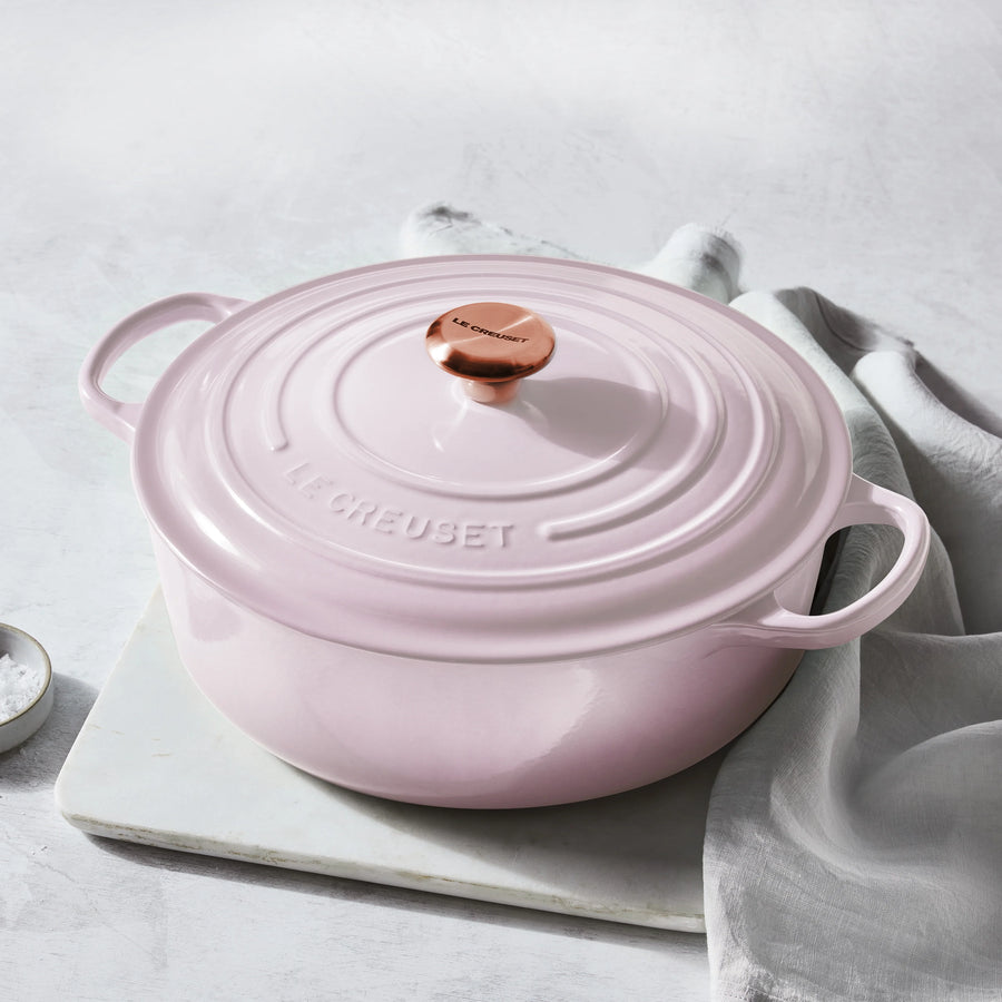 Le Creuset Round Dutch Oven - Shallot with Copper Knob, 6.75-qt