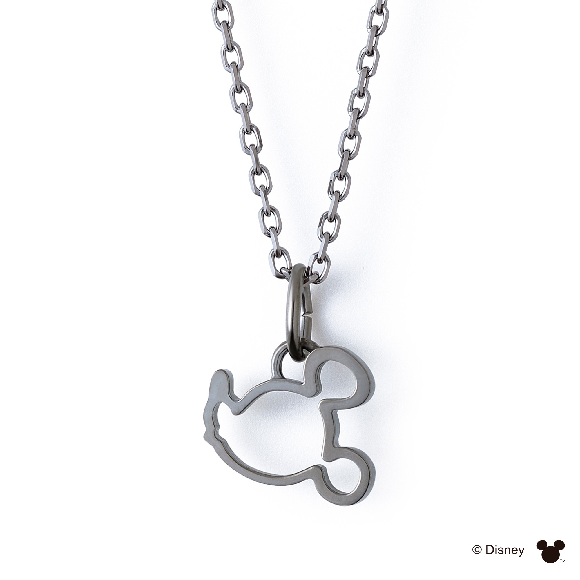 ディズニー ミッキーマウス / シルバー ネックレス DI-SCH701-SK4035BK