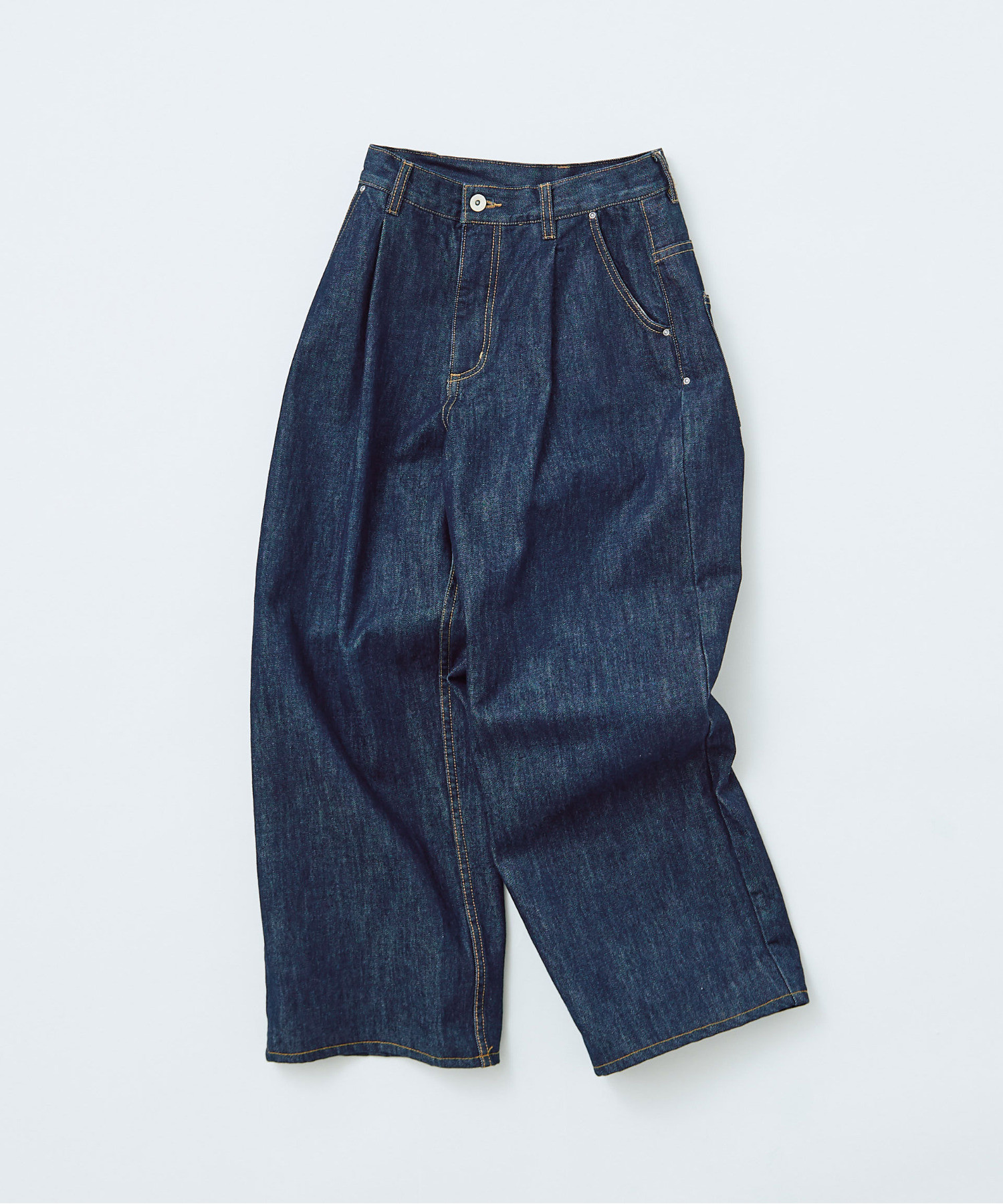 AMBIDEX Store △○12.5OZデニム タックパンツ(M サックス): PAR ICI