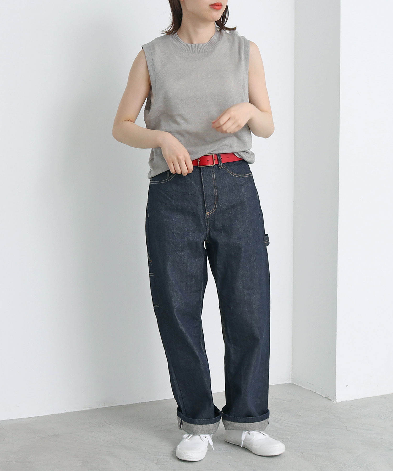 AMBIDEX Store △○ホーク オリジナル牛革太ベルト(F コゲチャ): PAR ICI