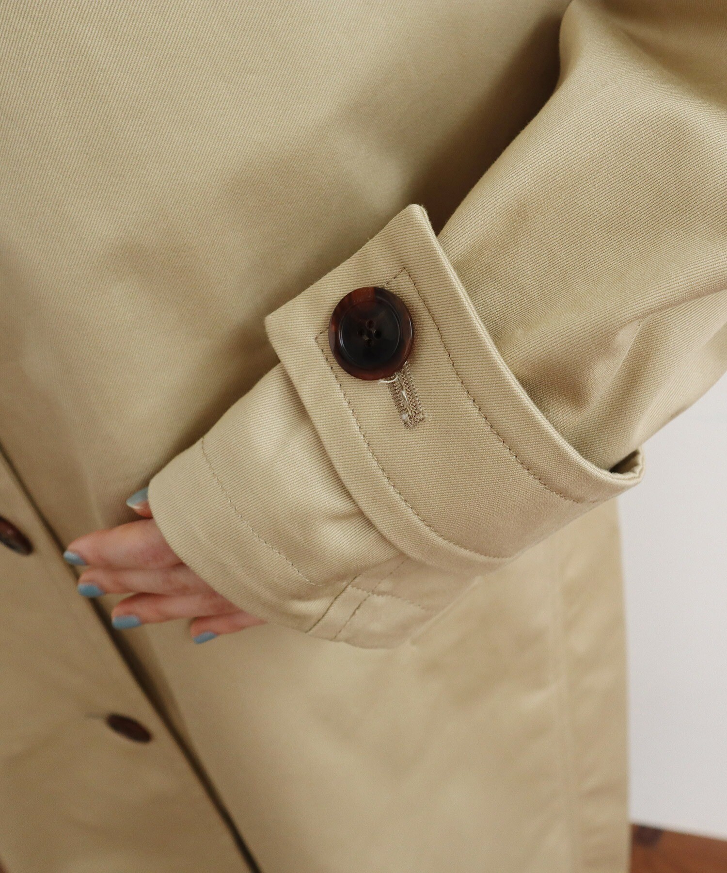 AMBIDEX Store 高密度ウエポン ボリューム袖ステンカラーコート(F