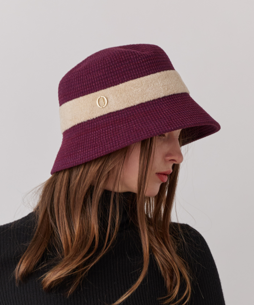 Chapeau d' O TM Jacquard Logo Bucket | 57.5cm(75) BORDEAUX (11