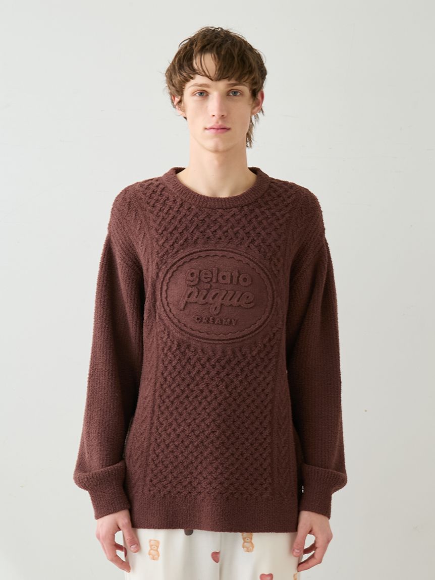 HOMME】アランプルオーバー(ニットプルオーバー)｜ルームウェア